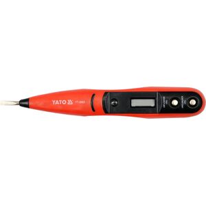 Тестер напруги цифровий 12-250V LCD, YT-2863 YATO
