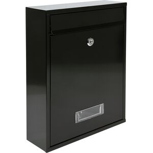 Ящик поштовий чорний, 360х260х80 мм (78555 Vorel)