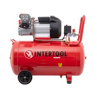 Компресор 100 л, 3 кВт, 220 В, 8 атм, 420 л / хв, 2 циліндра, PT-0008 INTERTOOL