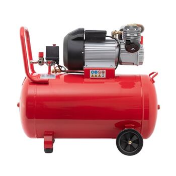 Компрессор 100 л, 3 кВт, 220 В, 8 атм, 420 л/мин, 2 цилиндра, PT-0008 INTERTOOL