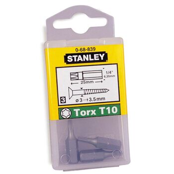 Насадка викруткова "TORX" T20 х 25 мм. 25 шт/уп., 1-68-842 STANLEY