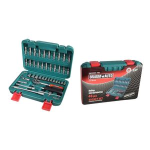 Набор инструментов 46пр. 1/4 "(6гр.) (4-14мм), BR-46 BRAUMAUTO