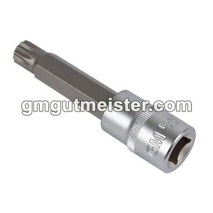 Головка торцевая с битой 1/2" spline M14 L=100 мм, BS-10014 GUT MECHANIC