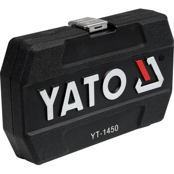 Наб. торц. насадок с трещот. 1/4" 56пр, YT-1450 YATO