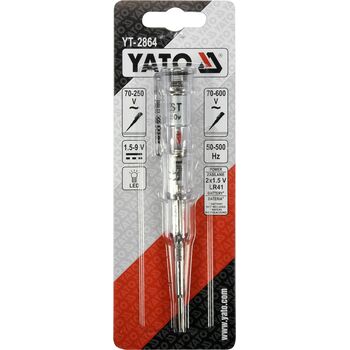 Викрутка з LED індикатором напруги в ел.-мережі, 70-250 V, YT-2864 YATO