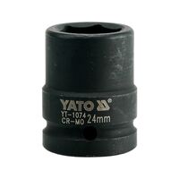 Головка торцевая ударная 6-гранная квадрат 3/4 ", М = 24 мм, L = 50 мм, YT-1074 YATO