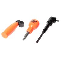 Отвертка с угловым переходником 90° (+2 биты PH2*25мм и держатель) (3701 JTC)