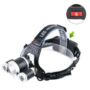 Ліхтар налобний Police 3000-T6+2XPE, 2x18650, signal light, ЗУ 220V/12V, Box (3000-T6)