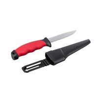 Нож 100мм, с чехлом, HT-0536 INTERTOOL