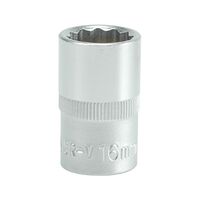 Головка торцевая 12-гранная квадрат 1/2 ", М = 16 мм, L = 38 мм, YT-1278 YATO