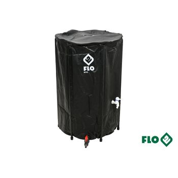 Бак сборный дождевой воды из ПВХ 250 л, Ø = 3/4 ", Ø60 x 88 см, устойчив к УФ лучам, 89702 FLO
