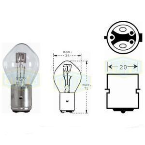 Лампа автомобільна Сим. лампочка для фари 12V 35/35W