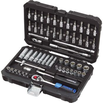 Набор инструментов 1/4", 57 предметов, 6-гр., F-2571-5 FORSAGE
