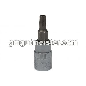 Головка торцевая с битой 1/4" TORX t25h, BS0109 GUT MECHANIC