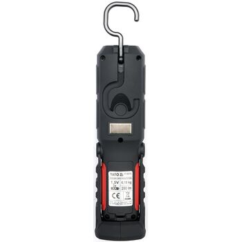 Фонарь LED на батарейки 3Х АА, 8 + 1 диод, крюк + магнит, 3 режима света, YT-08513 YATO