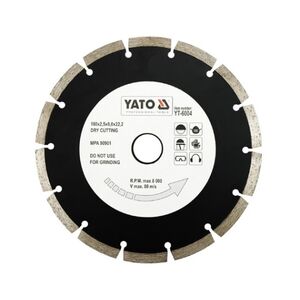 Диск алмазний сегмент "SEGMENT" ?= 180x8,0x22,2 мм. H= 2,5 мм, YT-6004 YATO