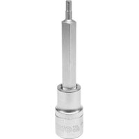 Головка торцевая квадрату 1/2 "с насадкой" HEX "удлиненная M4, L = 100 мм, YT-04390 YATO