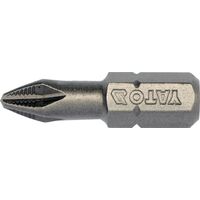 Насадка викруткова "Philips" PН2 x 25 мм. HEX 1/4". 10 Уп/Шт., YT-04752 YATO