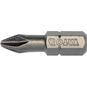 Насадка викруткова "Philips" PН2 x 25 мм. HEX 1/4". 10 Уп/Шт., YT-04752 YATO
