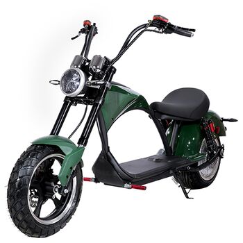 Электроскутер Chopper Citycoco 3000W, 60V20Ah, Green [r804-m3/3000Gn]
