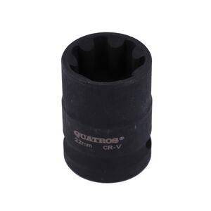 Насадка 1/2" 22mm 7-угол. До тормозных суппортов, QS70022 QUATROS