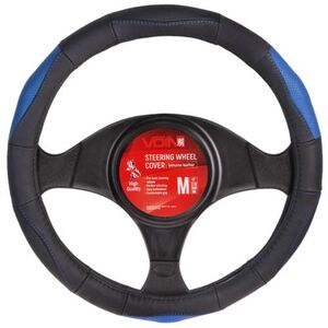 Чохол керма VLOD-L285 BK / BL M черн-син / БО / перфоров / шкіра (VLOD-L285 BK / BL M)