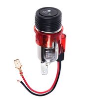 Прикуриватель с подсветкой в планку 12V RED 10019 12V RED