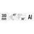 Уголок столярный алюминиевый l = 300 мм, YT-7081 YATO