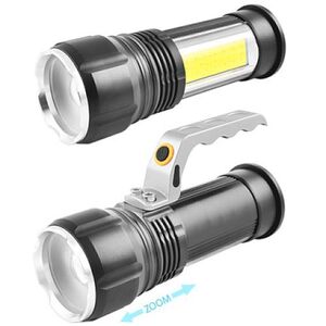 Ліхтар переносний Police S912-XPE+COB (white+red), 2x18650, zoom, ЗУ 220V/12V, Box (S912-XPE+COB)