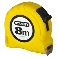 Рулетка 8 м х 25 мм. пластмасовий корпус, 0-30-457 STANLEY