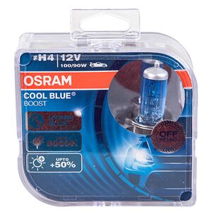 Автолампа OSRAM Cool Blue Boost + 50% H4 12V 100-90W P43t 62193CBB-HCB BOX