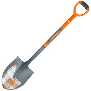 Лопата штыковая с пластиковой ручкой 295×220×1050мм 1.9кг (американка), FLORA 5045754
