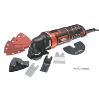 Багатофункційний ел. інструмент з осцилюв. механ-ом B&D. в кейсі. 300Вт. 10000-22000 об/хв, +насадки, MT300KA-QS BLACK DECKER