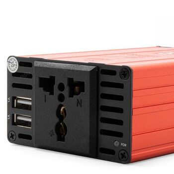 Перетворювач напруги AMiO PI04 24В/230В 300Вт/600Вт 2xUSB