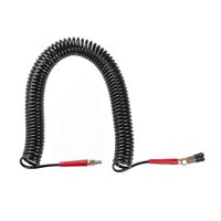 Шланг BLACK M-Flex 5.5х8мм, 15м спиральный полиуретановый c поворотным шарниром, латунными быстроразъемными соединениями STORM, PT-1791 INTERTOOL