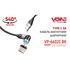 Кабель магнитный шарнирный VOIN USB - Type C 3А, 2m, black (быстрая зарядка/передача данных) (VP-66