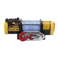Лебедка T-MAX ATW-4500 12V/2,04т 6.3mm*15m/синт.трос