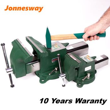Тиски слесарные стальные 4", C-A8 JONNESWAY