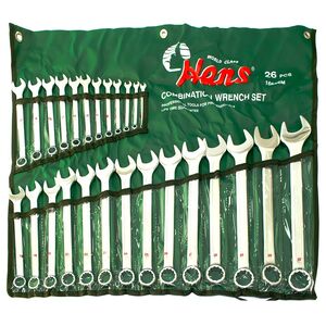Набор ключей комбиниров 26 пр. 6-32 мм лента (16626M HANS tools)