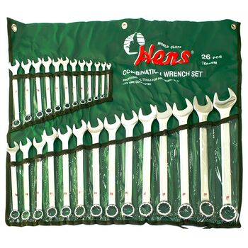 Набор ключей комбиниров 26 пр. 6-32 мм лента (16626M HANS tools)