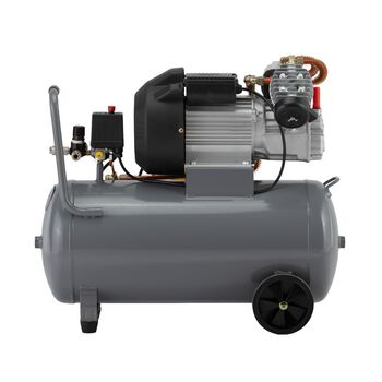 Компресор 50л, 3 кВт,  220 В, 10 aтм, 420 л/хв, 2 циліндри., PT-0007 INTERTOOL