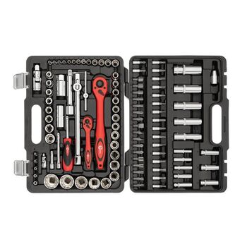 Профессиональный набор инструментов 1/2" & 1/4" 12 гран, 108ед., ET-6109 INTERTOOL