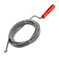 Трос для чистки труб 9мм*5м, пробивной наконечник, INTERTOOL HP-1006