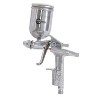 Краскопульт пневматический мини, ф. 0.5мм, В/Б, 200мл, 3.5-5bar._ (PT-0303 Intertool)