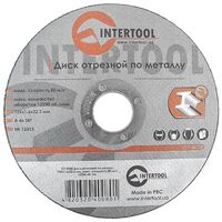 Круг отрезной по металлу 125*1.6*22.2мм (CT-4008 Intertool)