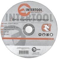 Круг отрезной по металлу 180*2.0*22.2мм (CT-4014 Intertool)