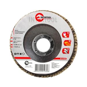 Диск шлифовальный лепестковый 115 * 22мм зерно K36 (BT-0103 Intertool)