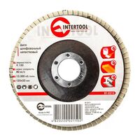 Диск шлифовальный лепестковый 125 * 22мм зерно K150 (BT-0215 Intertool)
