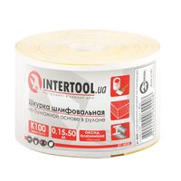 Шліфувальна шкурка на паперовій основі К100, 115мм * 50м, BT-0820 INTERTOOL