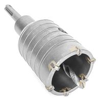 Комплект: сверло корончатое по бетону 50мм+Переходник SDS Plus 100мм (SD-7050 Intertool)